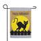 18" x 12.5" Black Cat Happy Halloween Outdoor Garden Flag